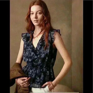 Banana Republic Flutter Peplum Top